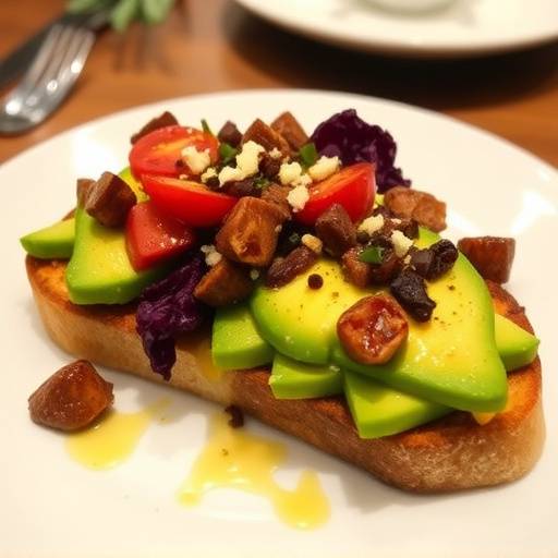 Biltong and Avocado Toast: A savory toast topped with biltong slices and creamy avocado.