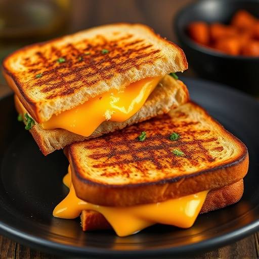 Braai Broodjies: Grilled cheese sandwiches with tomato, onion and chutney, cooked on the braai or in a pan.