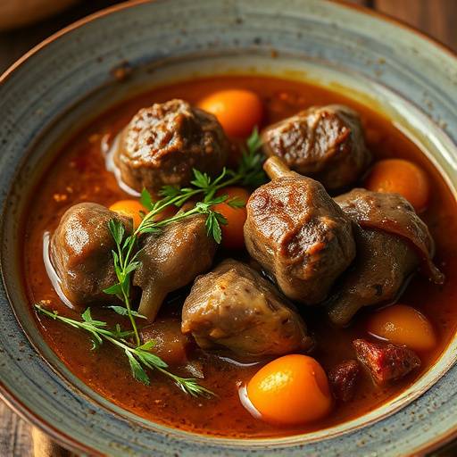 Bredie, a slow-cooked meat and vegetable stew, traditionally lamb and tomato