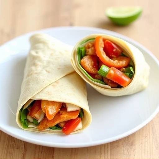 Mrs. Ball's Chutney Chicken Wraps: Chicken wraps with a sweet and tangy Mrs. Balls Chutney.
